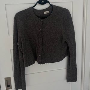 Aritzia Wilfred Grey Button up Cardigan